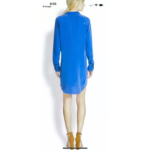 Equipment Femme 100% Silk Shirt Dress - Picture 10 of 11